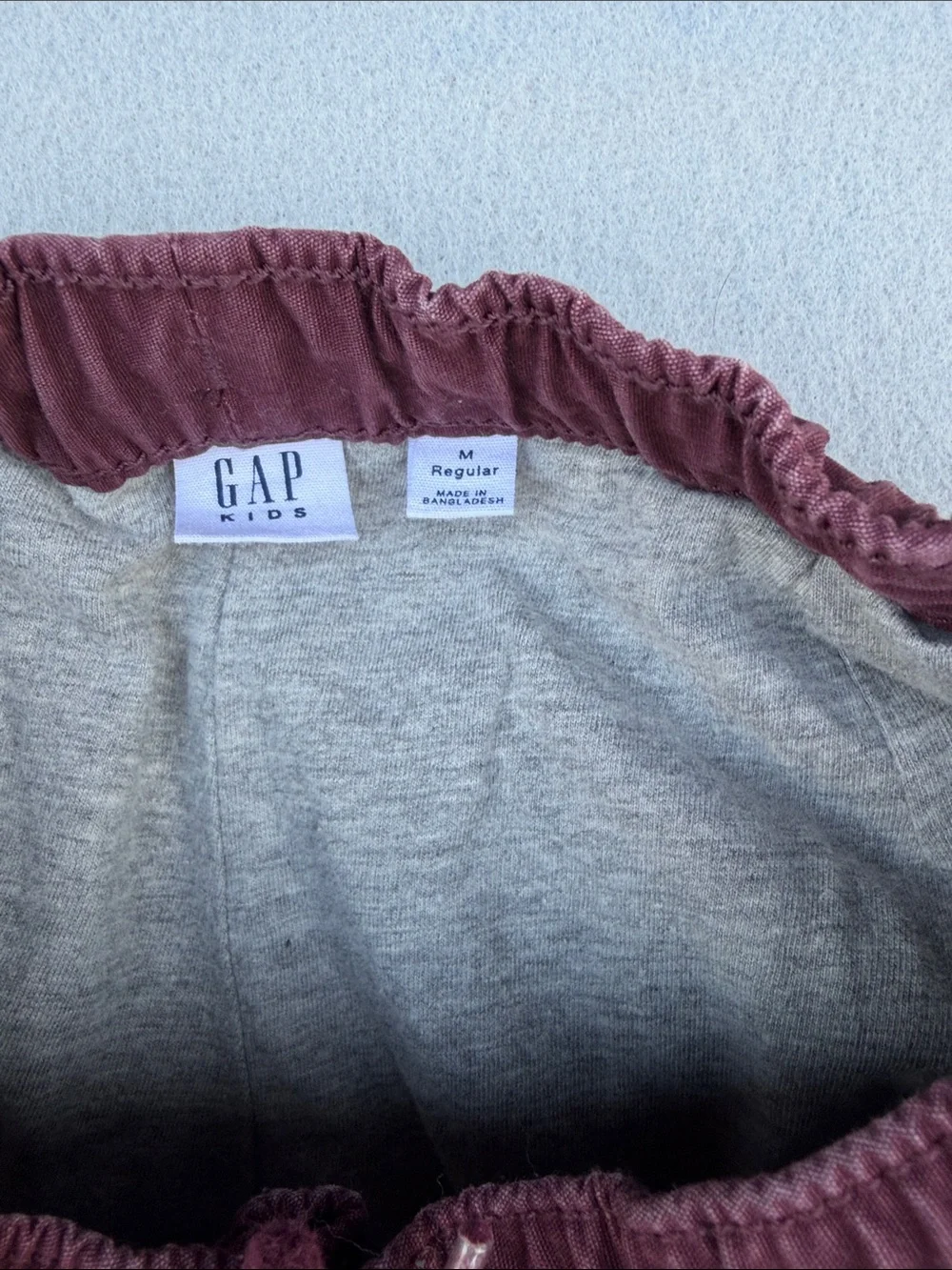 GAP Burgundy Drawstring Jogger Pants